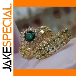 Elegant Zinc Alloy Wedding Rings Set for Men and Women