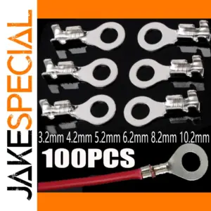 Brass Ring Cable Lugs Set 600 Pieces 6 Sizes