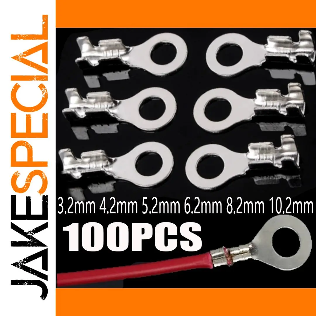 Brass Ring Cable Lugs Set 600 Pieces 6 Sizes 1 Brass Ring Cable Lugs Set 600 Pieces 6 Sizes