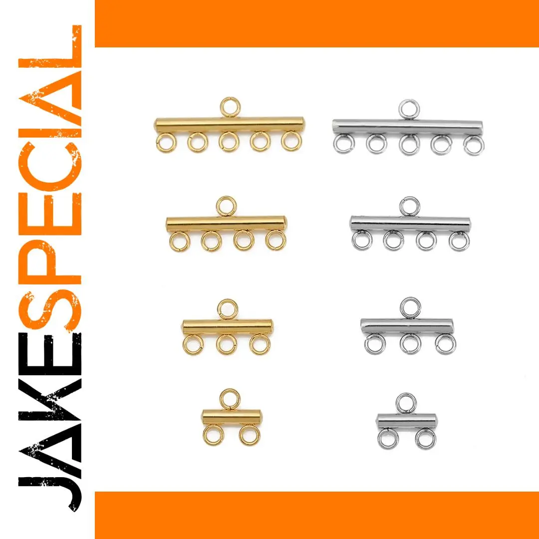 Stainless Steel Multi-Strand Jewelry Connectors 1 Stainless Steel Multi-Strand Jewelry Connectors