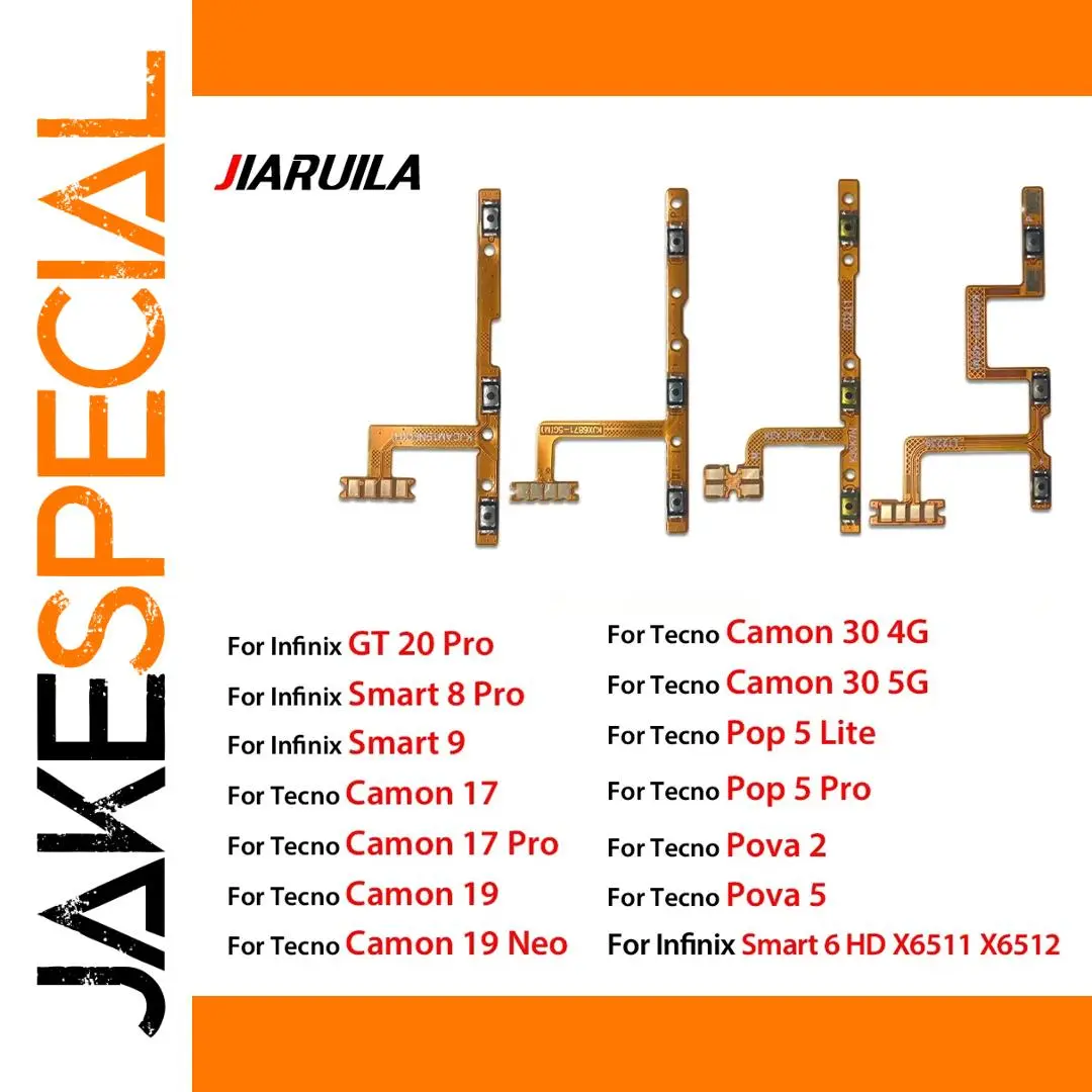 Flexible Power and Volume Cable for Infinix & Tecno 1 Flexible Power and Volume Cable for Infinix & Tecno