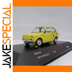 1973 Fiat 126P Diecast Model in Yellow