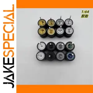 1:64 Scale Alloy Car Model with Custom Hubs