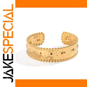 Gold-Tone Stainless Steel Cuff Bracelet JDBW2305026