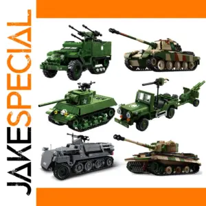 WW2 Military Tank Building Set - 436 to 853 Pieces