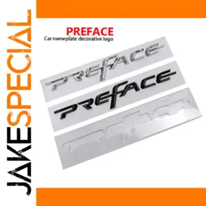 Geely PREFACE Trunk Decal Set in Gloss Black or Silver