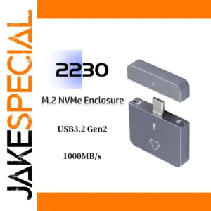 M.2 NVMe 2230 SSD Enclosure CNC Aluminum