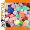 Vibrant Multi-Color Foam Rose Heads Set