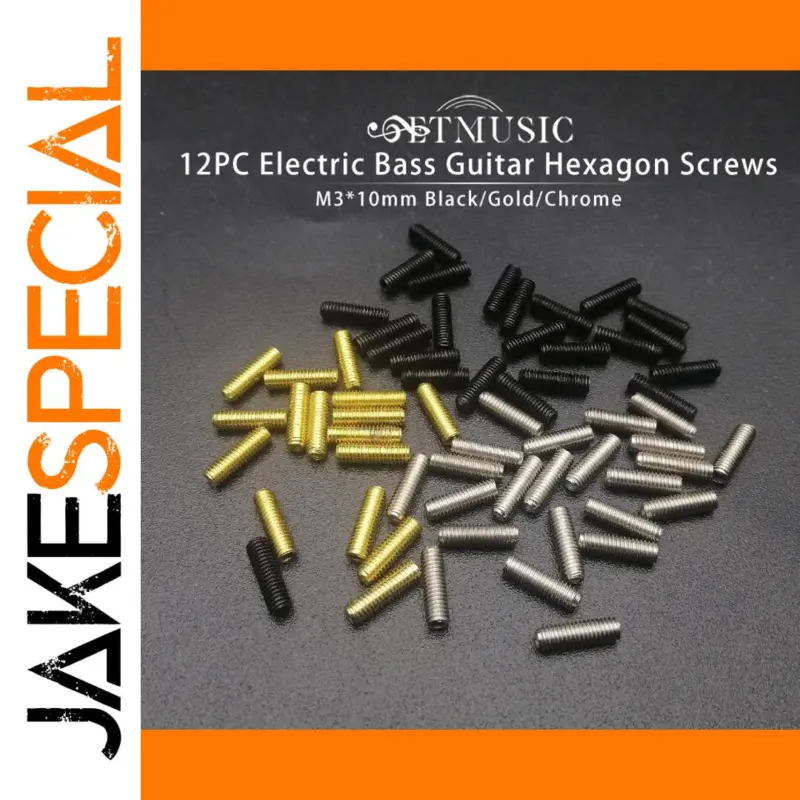 Elevate Your Bass Guitar with the High-Quality M3 Screw Set 1 c8b86b58a6b14c5881e3cbd3 product image