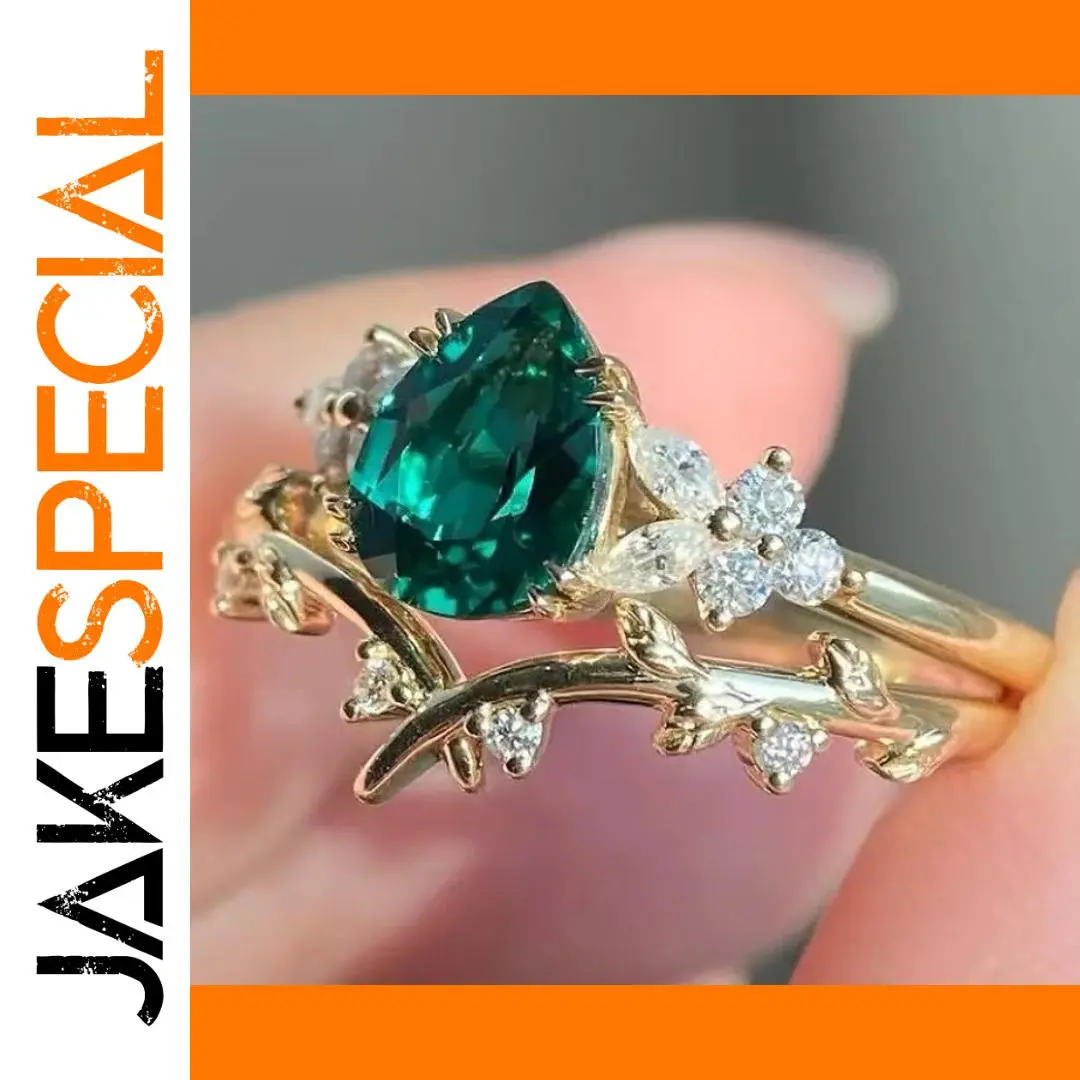 Elegant Botanical Women's Ring Set 1 Elegant Botanical Women's Ring Set