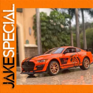 Vibrant Orange Ford Mustang GT500 Model