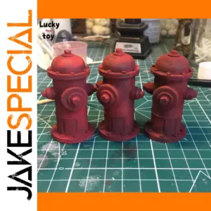 1/12 Scale Red Fire Hydrant for Dioramas
