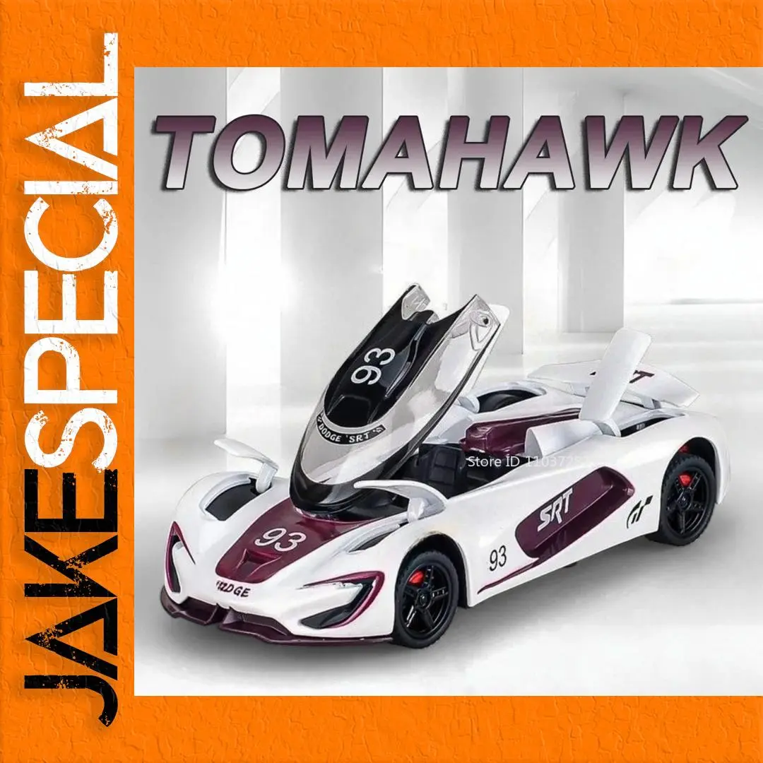 White 1:32 Scale Sports Car Diecast Model 1 White 1:32 Scale Sports Car Diecast Model