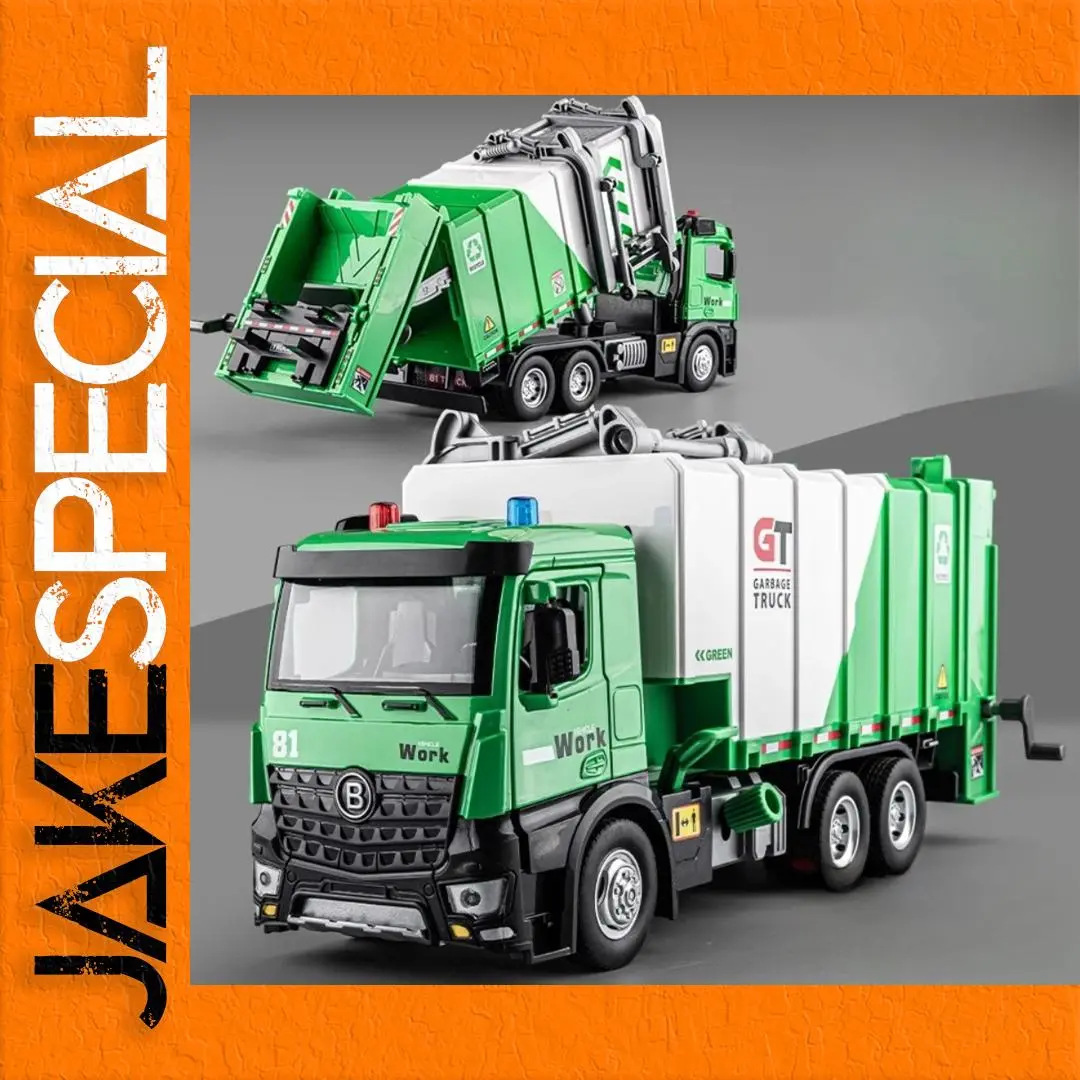 1:24 Scale Diecast Garbage and Mixer Trucks 1 1:24 Scale Diecast Garbage and Mixer Trucks