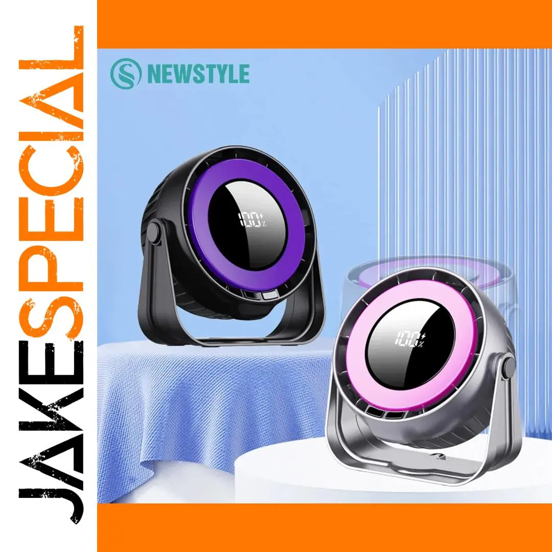 Portable Wall-Mounted Fan with 4000mAh Battery 1 Portable Wall-Mounted Fan with 4000mAh Battery