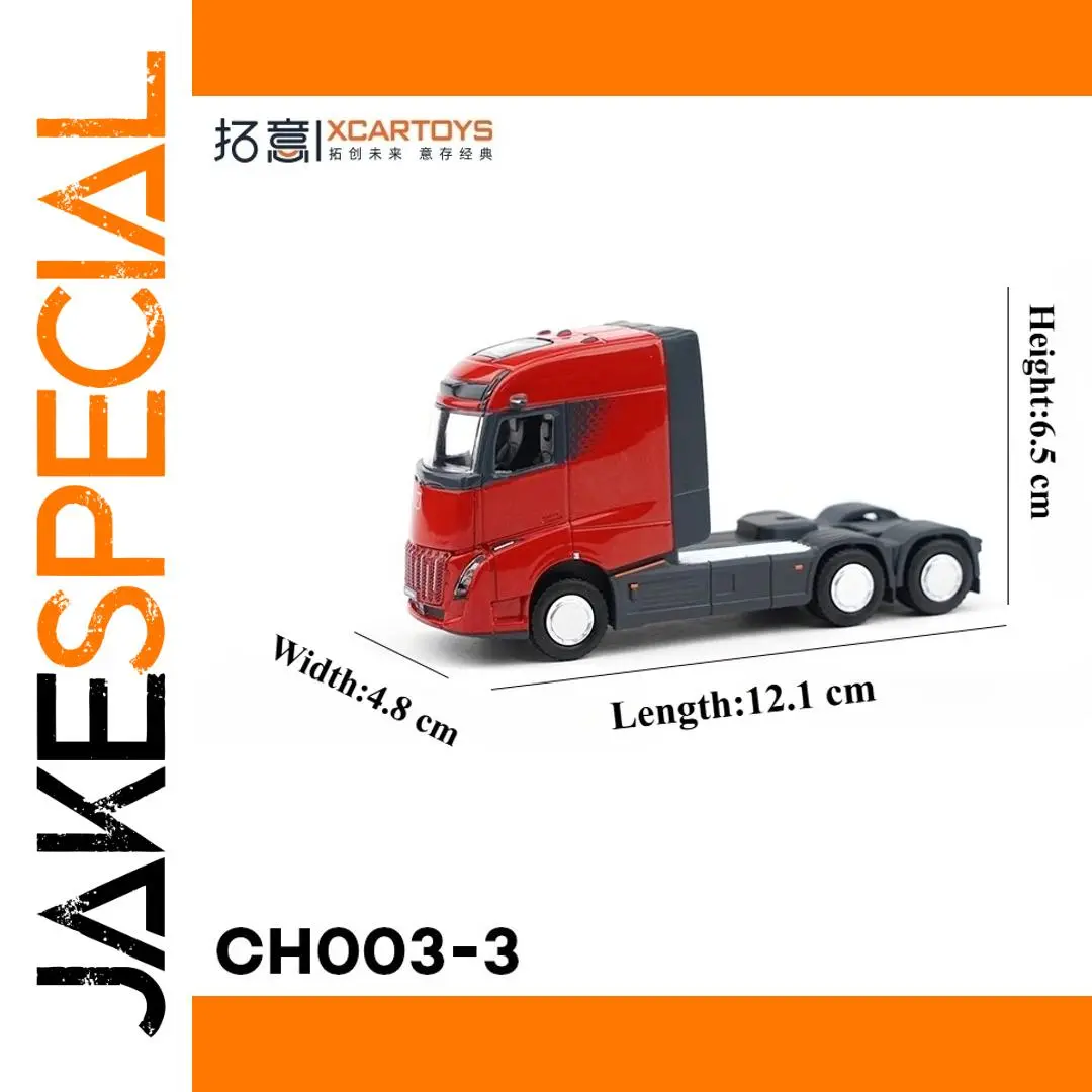 HonorRed CH003-3 1/64 Scale Diecast Semi-Truck Model 1 HonorRed CH003-3 1/64 Scale Diecast Semi-Truck Model