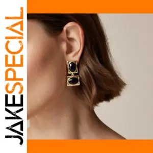 Stainless Steel Geometric Drop Earrings