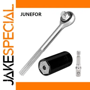 Universal Torque Wrench Head Set with Socket & Adapter