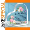 Heart-Shaped Acrylic Gift Plaque for Mum