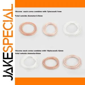 16-Core Silver-Plated OCC Headphone Cable