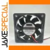 60mm x 60mm x 15mm Black Cooling Fan for Electronics