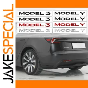 Tesla Model 3 Y Car Emblem 3D ABS Badge