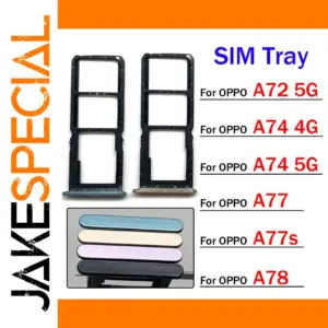 Oppo A72/A74/A77/A77s/A78 SIM Tray Adapter Black