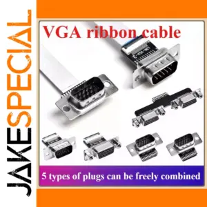 Ultra-Thin VGA Ribbon Cable with 90° Connector