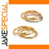 Stainless Steel Gold Rings Set for Women