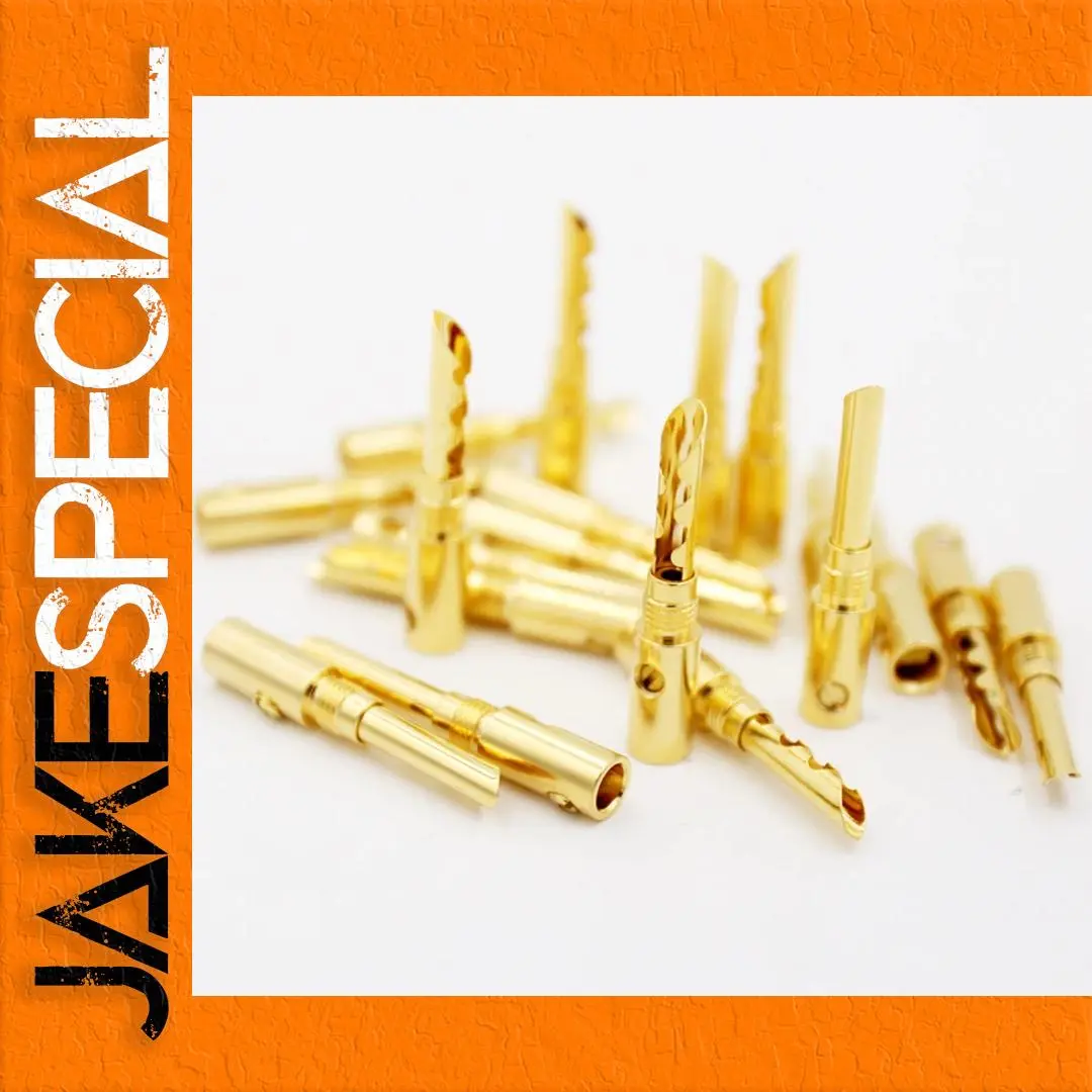 Gold-Plated Copper Banana Plugs Set (12 or 24) 1 Gold-Plated Copper Banana Plugs Set (12 or 24)