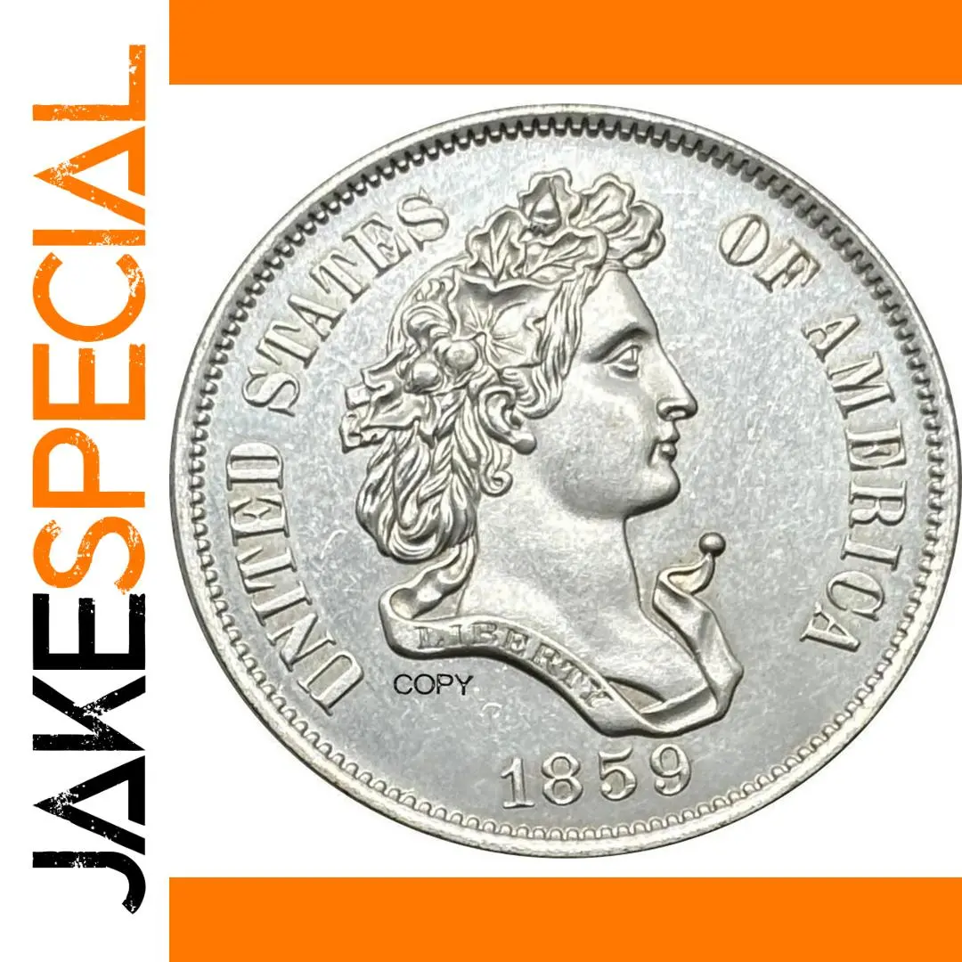 1859 Half Liberty Pattern Replica Coin 1 1859 Half Liberty Pattern Replica Coin