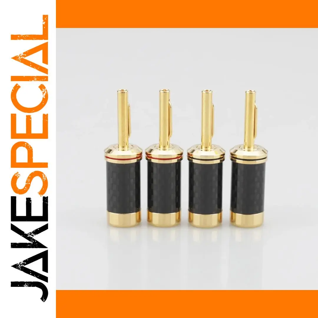 High-End Carbon Fiber Banana Plugs (Set of 4) 1 High-End Carbon Fiber Banana Plugs (Set of 4)