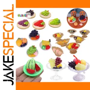 Miniature Resin Fruit Set for Dollhouses