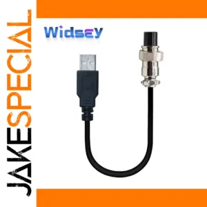 GX12 to USB Industrial Connector, Waterproof, 4-6P