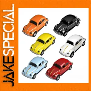 Vintage Mini Diecast Metal Car Model in Bright Colors