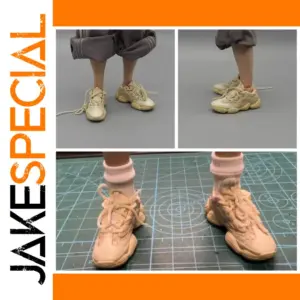1/6 Scale Beige Sports Shoes for Action Figures