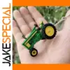 Green Diecast Tractor Keychain for Collectors