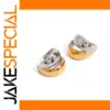 Modern Stainless Steel C-Shaped Clip Earrings