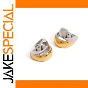 Modern Stainless Steel C-Shaped Clip Earrings