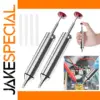 Professional Desoldering Pump Set with Silver Finish