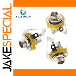 6.35mm Stereo Female Connector for Audio Equipment