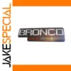 Bronco XLT Car Badge Glossy Silver ABS