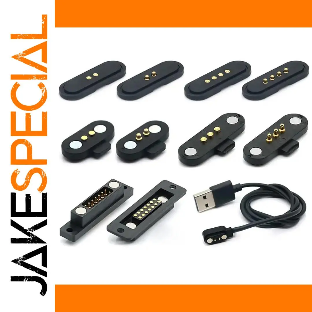 Magnetic Pogo Pin Connector Set, 2-4 Pin, 2.5mm 1 Magnetic Pogo Pin Connector Set, 2-4 Pin, 2.5mm