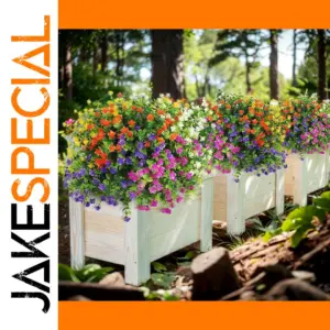 Vibrant Outdoor Artificial Flower Bundle 35cm