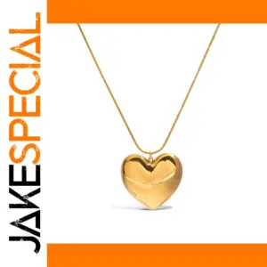 Stainless Steel Heart Necklace 2.67cm