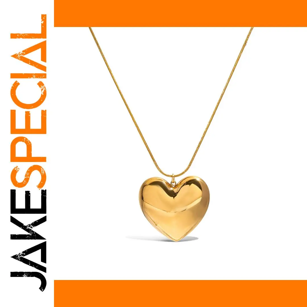 Stainless Steel Heart Necklace 2.67cm 1 Stainless Steel Heart Necklace 2.67cm