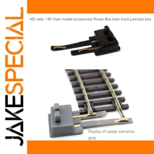 HO Model Railway Track Junction Box in Metal