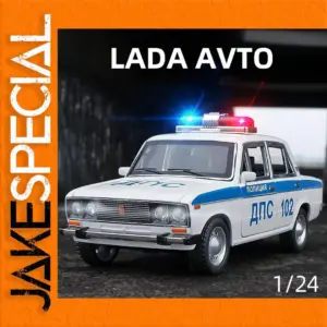 1:24 Scale Russian LADA 2106 Police Car Model