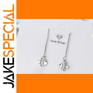 Elegant Fish Motif Tassel Earrings for Women