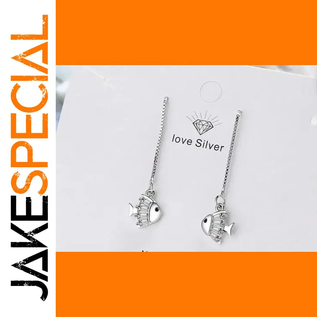 Elegant Fish Motif Tassel Earrings for Women 1 Elegant Fish Motif Tassel Earrings for Women